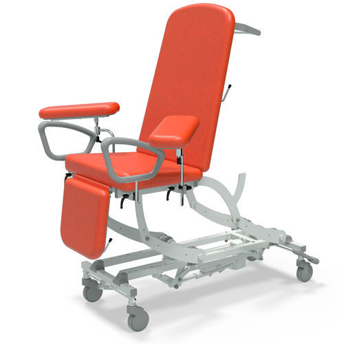 Elektrischer Blutentnahmesessel - NV9666P-PRM-1WH-LG - SEERS Medical - dreiteilig / mit Fußstütze / auf Rollen