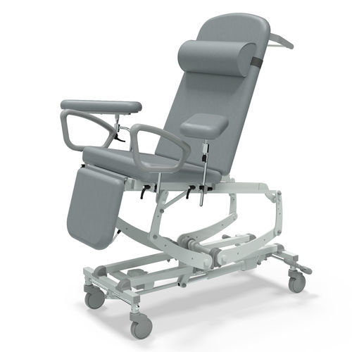 Elektrischer Blutentnahmesessel - NV9696P-CLS-DSP-DG - SEERS Medical - dreiteilig / mit Fußstütze / auf Rollen