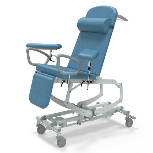 Elektrischer Blutentnahmesessel - NV9596P-CLS-DSP-DG - SEERS Medical - dreiteilig / mit Fußstütze / auf Rollen