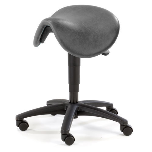 Hocker für Arztpraxis - ST6144 - SEERS Medical - höhenverstellbar / auf Rollen / sattelförmig
