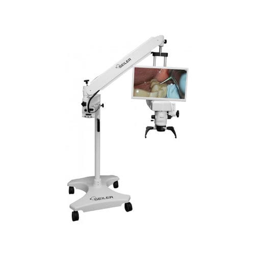 Dental-Operationsmikroskop - promisevision 3D™ - Seiler Medical - Dental-Untersuchungsmikroskop / deckenmontiert / wandmontiert