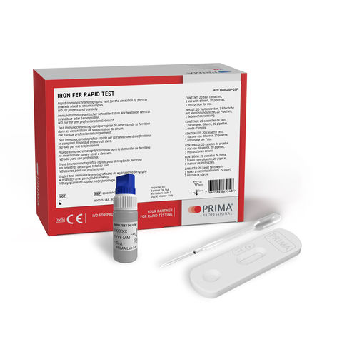 Anämie-Schnelltest - 800025IP-20P - SENTINEL DIAGNOSTICS - Ferritine / Eisen / Blut