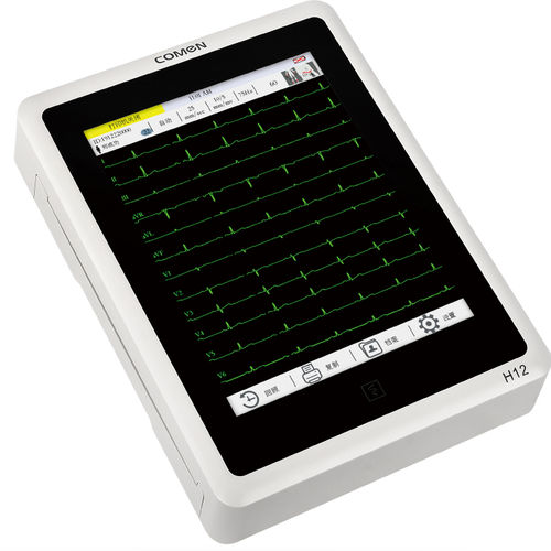 Elektrokardiograph / 12 Kanäle - H12 - Comen - Ruhe / digital / mit Drucker