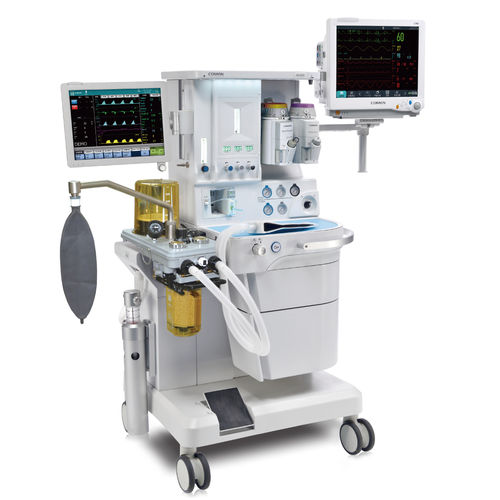 Anästhesiearbeitsplatz für Kinder - AX-800 - Comen - Rollenstativ / Atmungsmonitoring / mit Ventilator