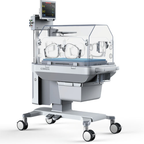 Neugeboreneninkubator auf Rollen - B6 - Comen - höhenverstellbarer / mit Monitor / mit Stauraum