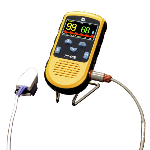 Handgerät-Pulsoximeter - PC-66B - Creative Industry - medizinisch / mit separatem Sensor / gelb