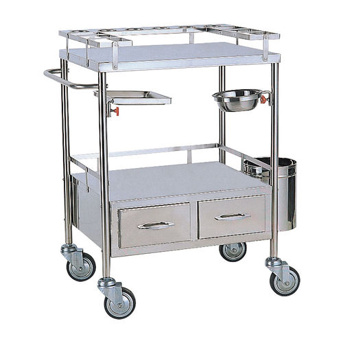 Medizinischer Wagen - SE-011 - Sigma-Care Development  - für medizinische Geräte / Pflege / Edelstahl