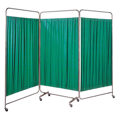 Mobiler Medizinischer Bettschirm - SE-020 - Sigma-Care Development  - zusammenklappbar / 3 Flügel / Vorhang