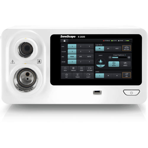 Videoprozessor für Endoskopie - X-2600  - SonoScape - mit integrierter LED-Lichtquelle / mit USB-Anschluss