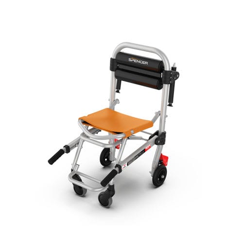 Transportstuhl mit Treppensteighilfe - 4BELL SILVER+ - Spencer Italia  - zusammenklappbar / mit Fußstütze