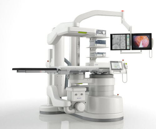 Extrakorporaler Lithotripter - MODULITH&reg; SLX-F2 connect - Storz Medical - bodenbefestigt / mit Lithotripsie-Tisch / C-Bogen