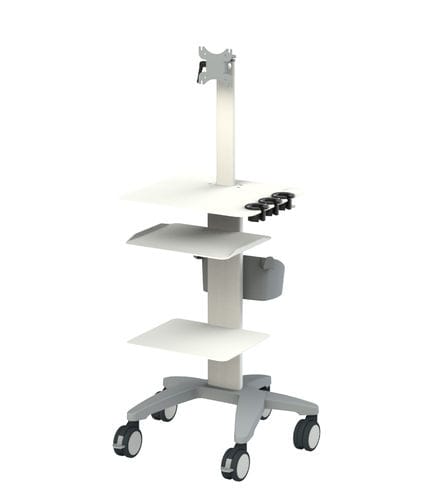 Medizinischer Wagen - TM WBG ECO 01 - Telemed Medical Systems - für Ultraschallgeräte / für Transport / Edelstahl