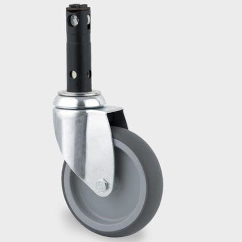 Rad für Krankenhauswagen - 2474PIO100R26-28S45 4xM8 - TENTE-ROLLEN  - Gummi / mit Rostschutz / Polypropylen
