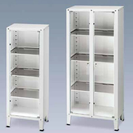 Schrank für Instrumente - M600250 - Titanox  - Medikamenten / für Krankenhaus / mit Regal