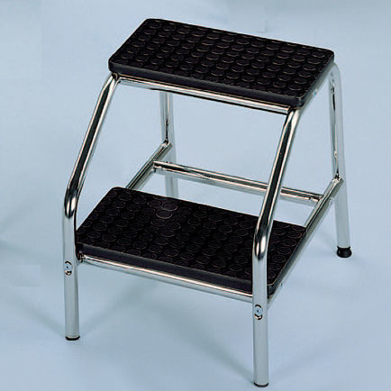 Stufentritt mit 1 Stufe - M600850 - Titanox  - mit 2 Stufen / Kunststoff