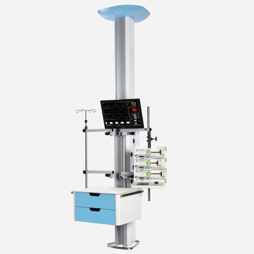 Verteilersäule - EVOLUTION - TLV Healthcare - deckenmontiert / für Intensivpflege / stationär