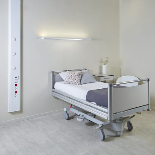 Vertikale Versorgungseinheit - FLUIDYS - TLV Healthcare - Patientenzimmer / mit Licht