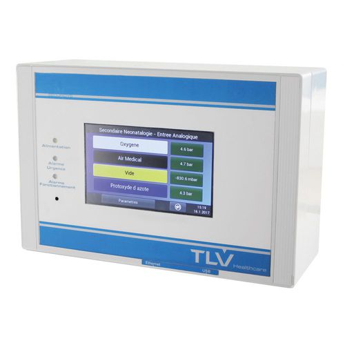 Medizinisches Monitoringsystem - SECURIDYS 816 - TLV Healthcare - für medizinische Gase / mit Touchscreen