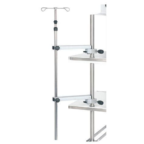 Schienenmontierter Infusionsständer - 815487 - TLV Healthcare - 4 Haken / teleskopisch