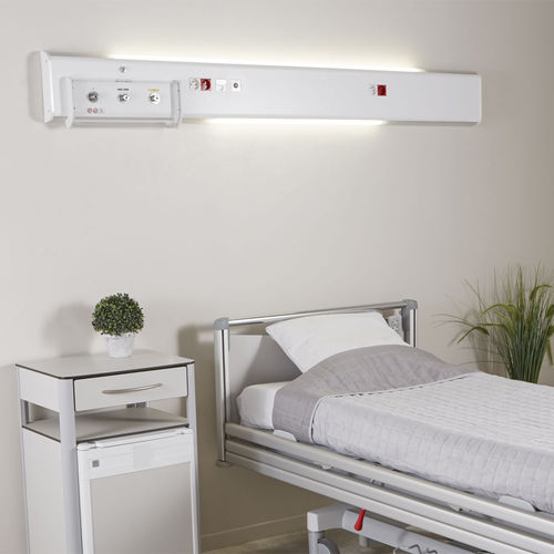 Horizontale Versorgungseinheit - SECURED FLUIDYS - TLV Healthcare - Patientenzimmer / LED