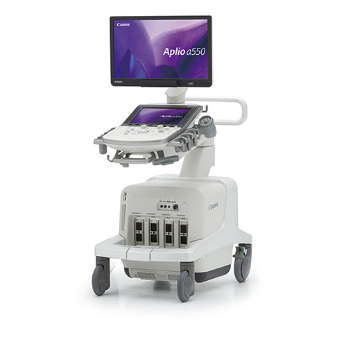 Plattformmontiertes Ultraschallgerät - Aplio a550 - Canon Medical Systems Europe - für Multifunktions-Ultraschall / Schwarz-Weiß / Farbdoppler