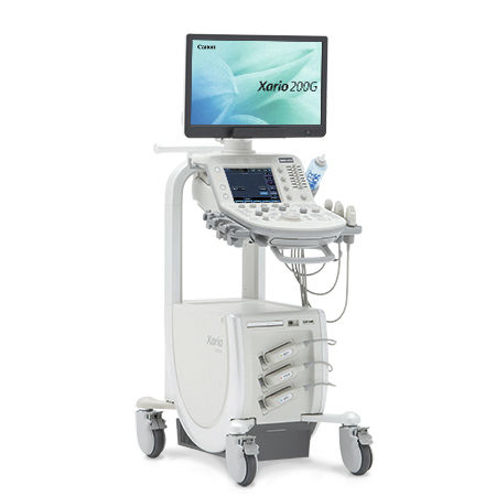Plattformmontiertes Ultraschallgerät - Xario 200G - Canon Medical Systems Europe - für Multifunktions-Ultraschall / Schwarz-Weiß / Farbdoppler