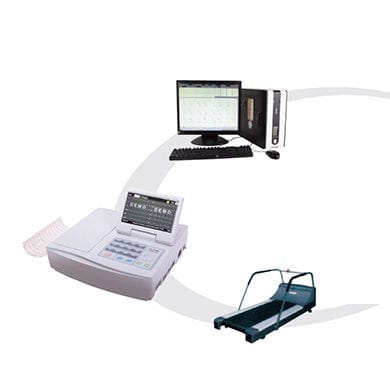 Belastungs-EKG-Gerät - CARDIPI400H - TRISMED  - mit Laufband