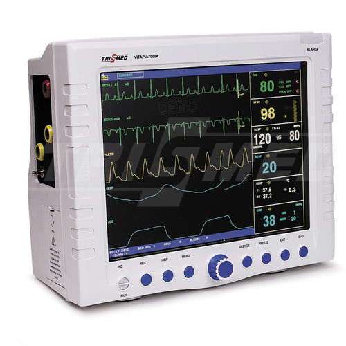Kompakter Multiparameter-Monitor - VITAPIA 7000K - TRISMED  - EKG / TEMP / RESP
