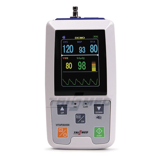 Handgerät-Patientenmonitor - VITAPIA5500 - TRISMED  - NIBP / SpO2 / für Intensivpflege