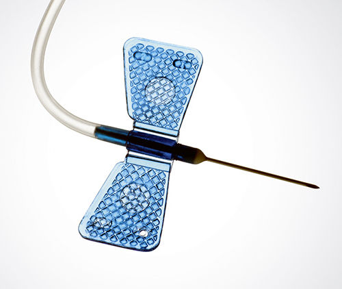 Nadel für Punktionen - TRO-VENOSET - Troge Medical  - steril / mit Flügel / stumpf
