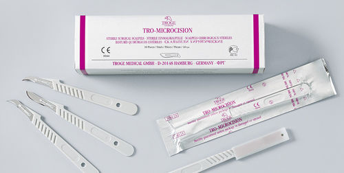 Skalpell mit Plastikgriff - TRO-MICROCISION - Troge Medical  - zum Einmalgebrauch