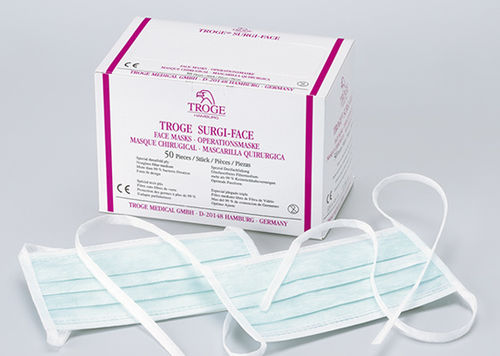 Dreilagige OP-Maske - SURGI-FACE - Troge Medical  - Polypropylen / 50er-Packung / zum Einmalgebrauch