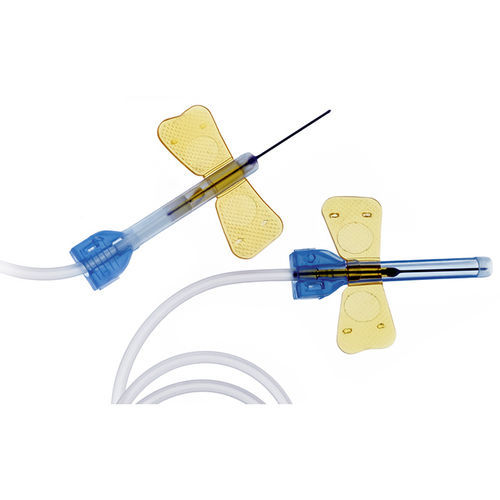 Venenpunktionsnadel - TRO-VENOSET  - Troge Medical  - steril / gesichert / mit Flügel