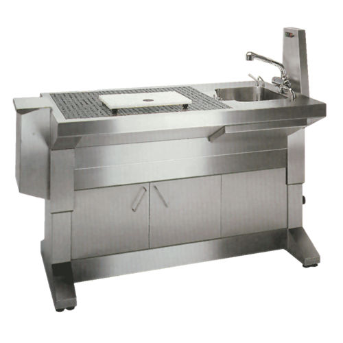 Labor-Arbeitsstation / Makroskopie - ZT HS 400 - UFSK INTERNATIONAL GmbH & Co. KG - bodenstehend / mit Waschbecken