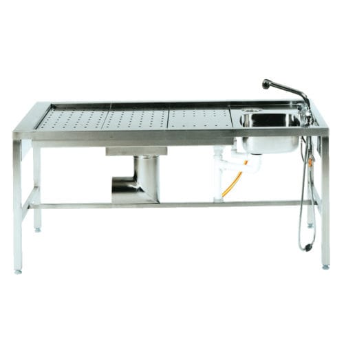 Arbeitstisch - ZT HS 501 - UFSK INTERNATIONAL GmbH & Co. KG - Makroskopie / rechteckig / mit Waschbecken