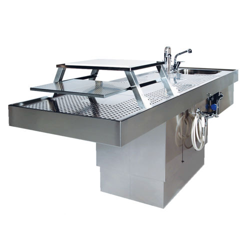Tisch für Autopsie - ST HS 16-02 - UFSK INTERNATIONAL GmbH & Co. KG - zum Sezieren / rechteckig / elektrisch