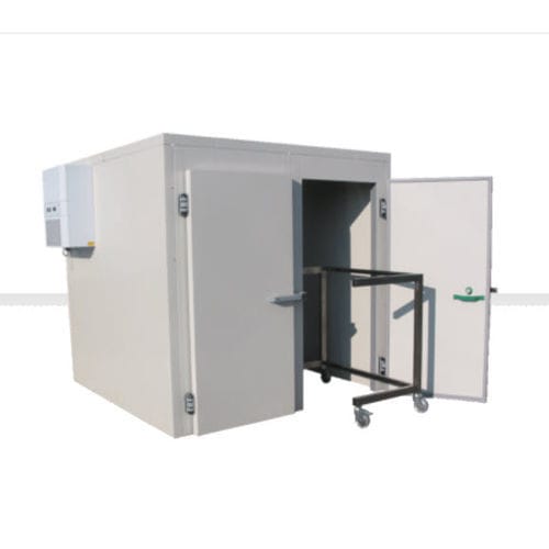 Leichenzelle für Särge - SKZ HS 2 DS - UFSK INTERNATIONAL GmbH & Co. KG - mehrere Körper / mit Frontöffnung / Stellagen