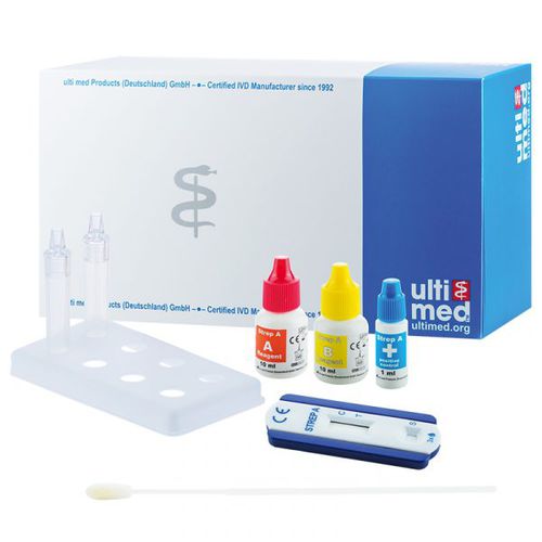 Schnelltest für Infektionskrankheiten - 014D300 - ulti med Products (Deutschland)  - Blei / A-Streptokokken / für Zellen