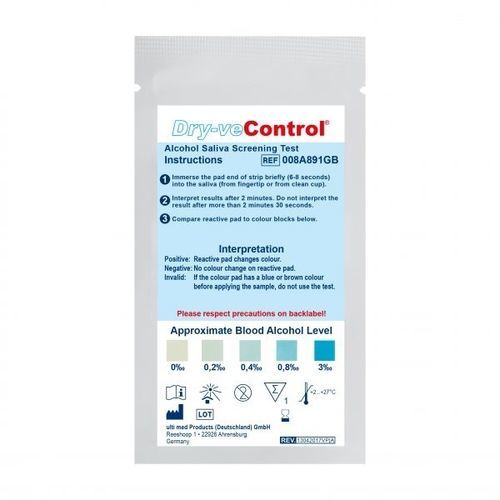 Teststreifen für den Hausgebrauch - 008A891GB - ulti med Products (Deutschland)  - für Drogenscreening / Alkohol / Blut