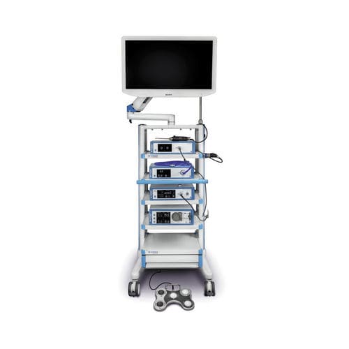 Medizinischer Wagen - Vimex Endoscopy - für Endoskopie / Vielzweck / mit Regal
