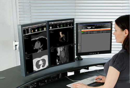 Computer-Arbeitsplatz / Diagnose - Voyager Imaging - für medizinische Bildgebung