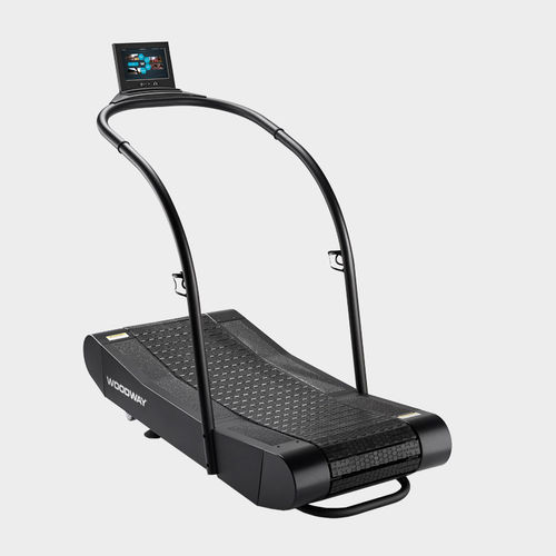Laufband mit Geländer - CURVE TRAINER - Woodway - mit Neigung