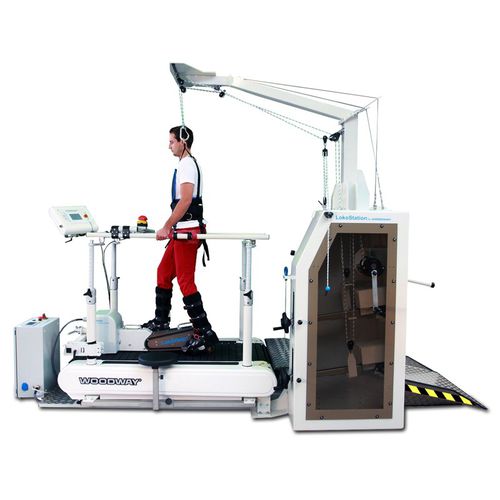 Gangrehabilitationssystem - LOKO HELP - Woodway - robotisiert