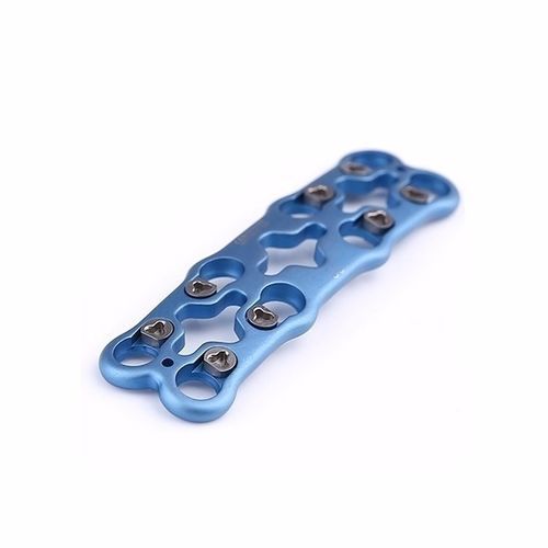 HWS-Arthrodeseplatte - Double Medical Technology - mit Verriegelung / Metall / 3 Ebenen