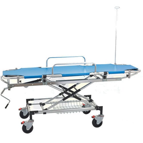 Notfallbett - YXH-2L - Zhangjiagang Xiehe Medical Apparatus & Instruments  - manuell / höhenverstellbar / zusammenklappbar