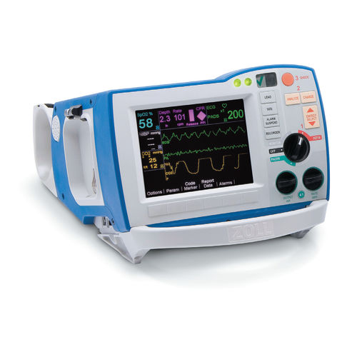 Halbautomatischer externer Defibrillator - R series® - ZOLL Medical Corporation - für öffentliche Bereiche / zweiphasig / Multiparameter-Monitor