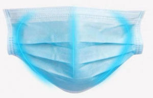 OP-Maske / für Erwachsene - Ambisea Technology - blau / zum Einmalgebrauch / dreilagig