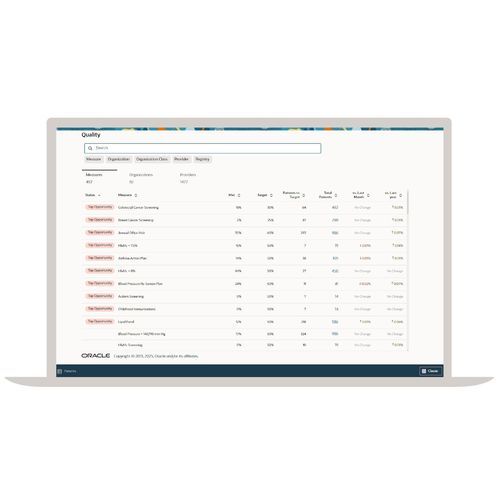 Verwaltungs- und Analysesystem / Information - Oracle Cerner - Daten / medizinisch / für Kliniken