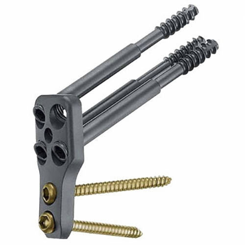 Kompressionsplatte für Trochanter - Targon® FN - Aesculap® - mit Verriegelung / Metall