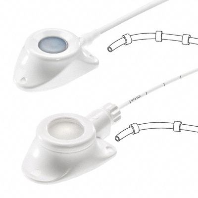 Implantierbares Portkathetersystem / für Arterien - Celsite® Arterial - Aesculap® - einlumig / Titan / Polymer